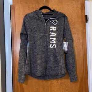 Zip up hoodie, LA Rams